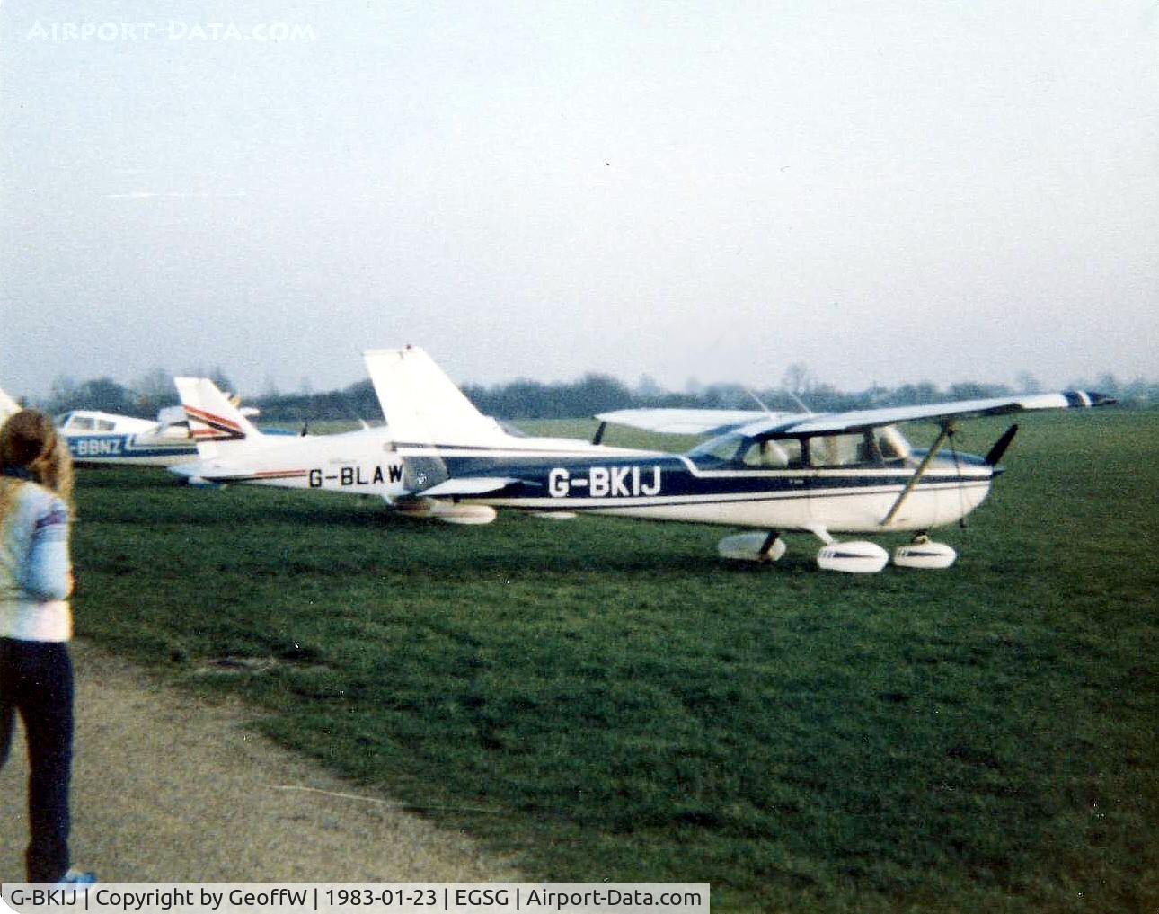 G-BKIJ, 1972 Reims F172M Skyhawk Skyhawk C/N 0920, Cessna F172M G-BKIJ at Stapleford 23.1.83