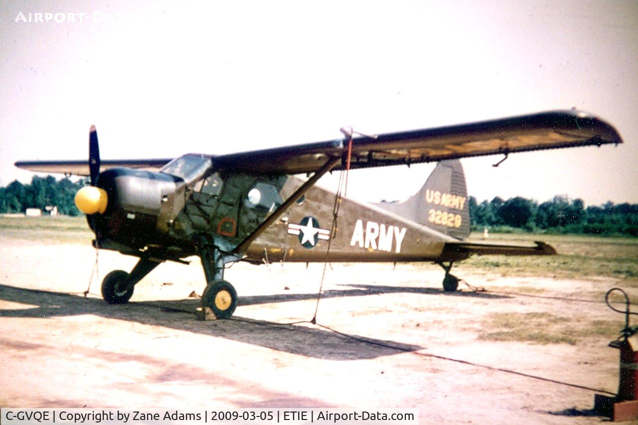 C-GVQE, 1952 De Havilland Canada U-6A Beaver C/N 631, Photographed as US Army 53-2829 in at Hiedelburg Germany 1959