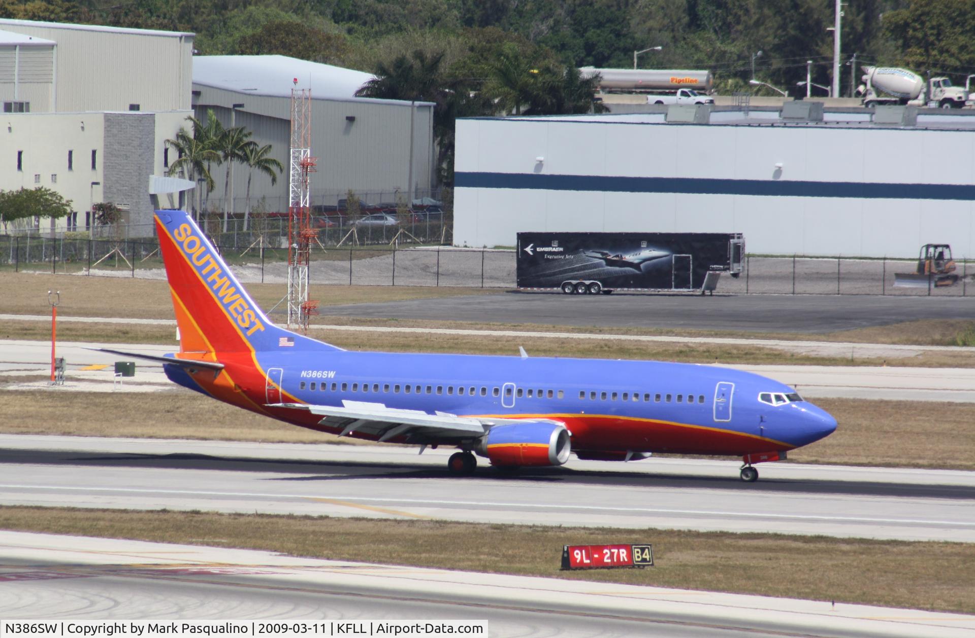 N386SW, 1994 Boeing 737-3H4 C/N 26601, Boeing 737-300