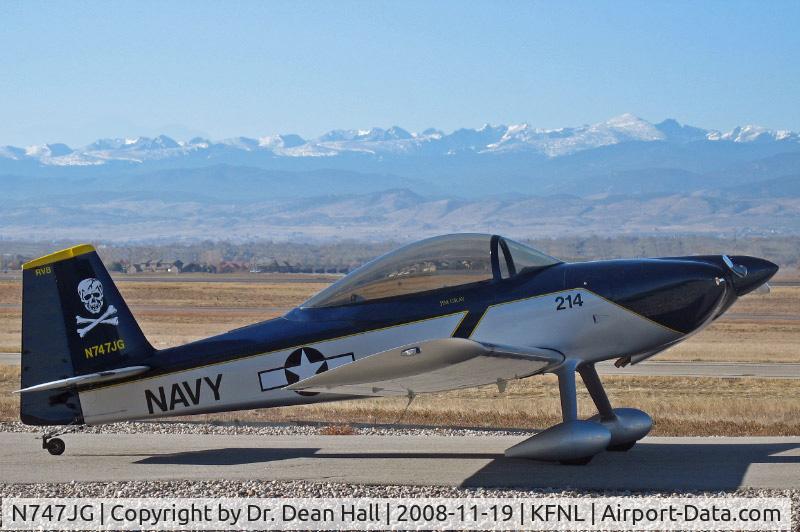 N747JG, 2008 Vans RV-8 C/N 81612, N747JG at Loveland Fort Collins Airport