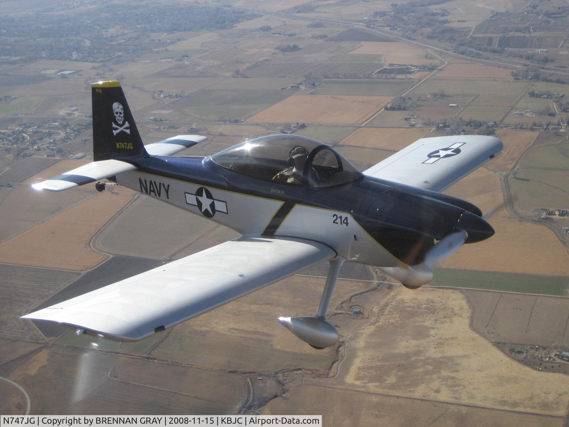 N747JG, 2008 Vans RV-8 C/N 81612, N747JG AIRBORNE