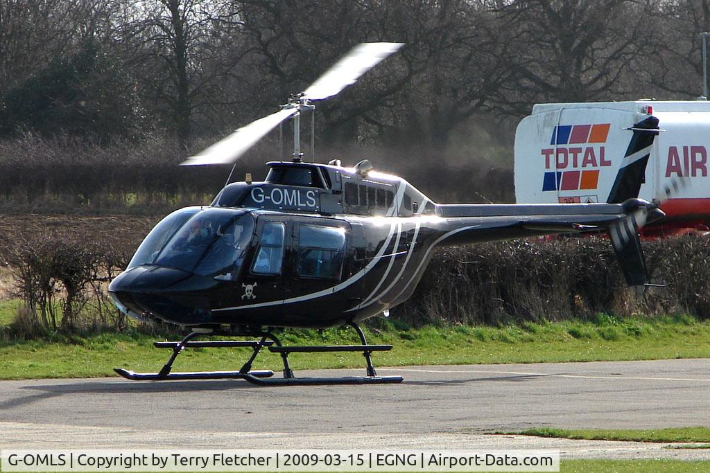 G-OMLS, 1976 Bell 206B JetRanger II C/N 1957, Bell 206B at Bagby