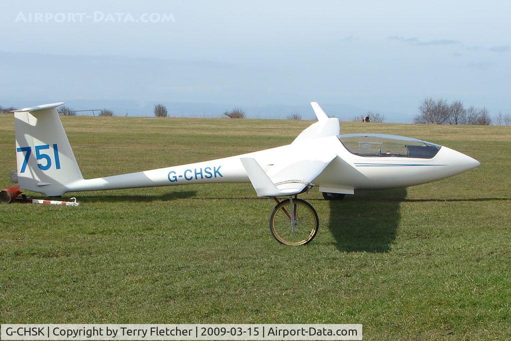 G-CHSK, 1985 Schleicher ASW-20CL C/N 20827, Glider at Sutton Bank