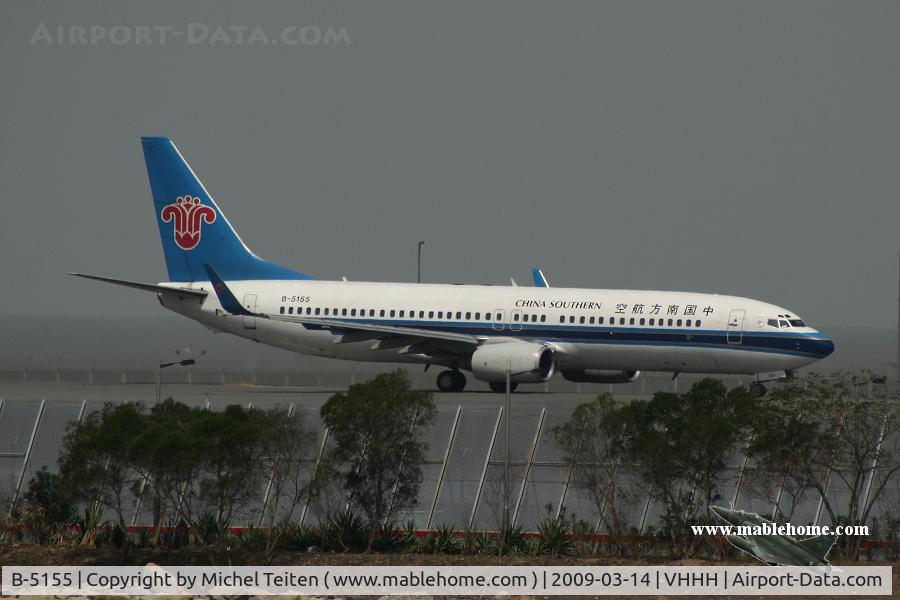 B-5155, 2001 Boeing 737-8K5 C/N 30783, China Southern Airlines