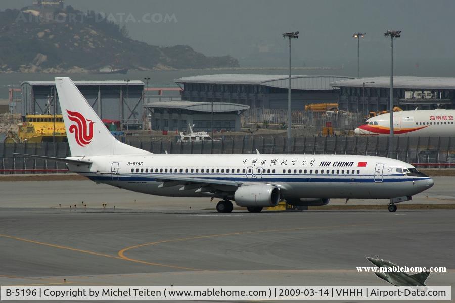 B-5196, 2008 Boeing 737-86N C/N 36810/2699, Air China