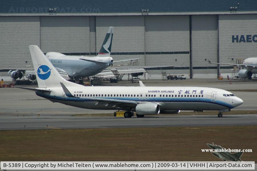 B-5389, 2009 Boeing 737-86N C/N 35636, Xiamen Airlines