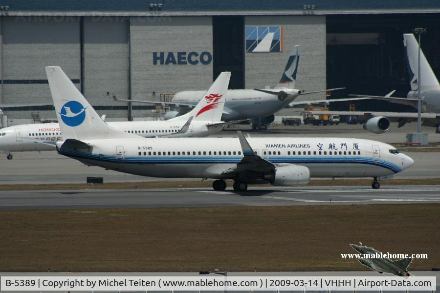 B-5389, 2009 Boeing 737-86N C/N 35636, Xiamen Airlines