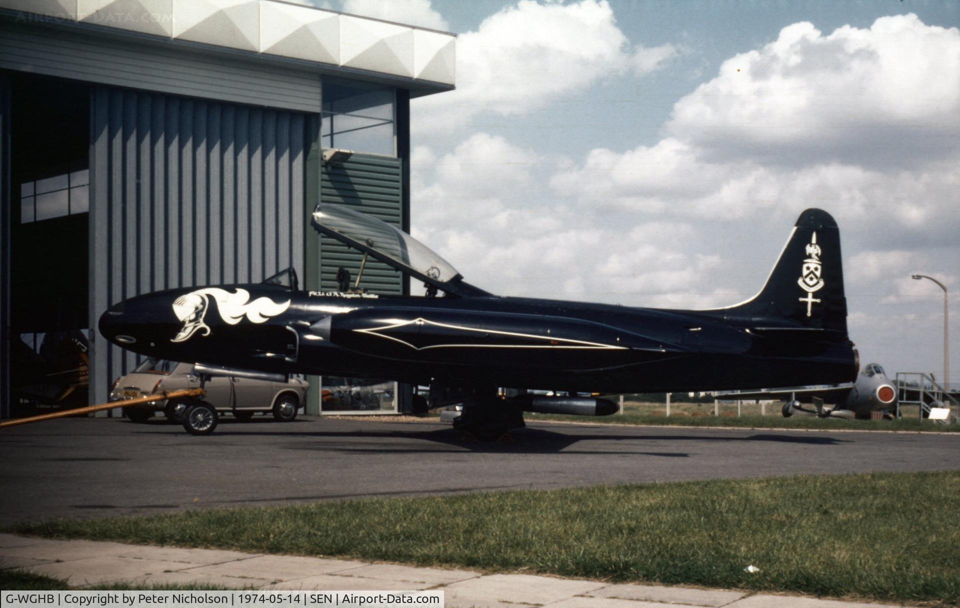 G-WGHB, 1958 Canadair CT-133 Silver Star C/N T33-640, Silver Star at the now defunct Historic Aircraft Museum at Southend Airport.