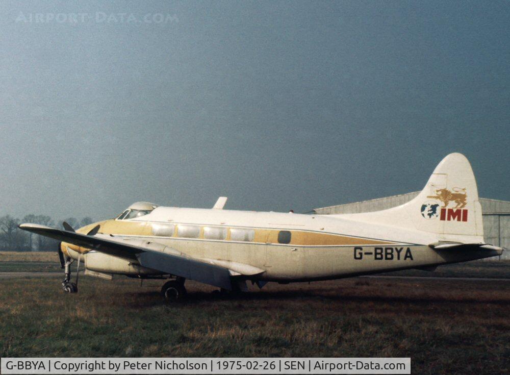 G-BBYA, 1960 De Havilland DH-104 Dove 6 C/N 04510, Dove 6 at Southend Airport.
