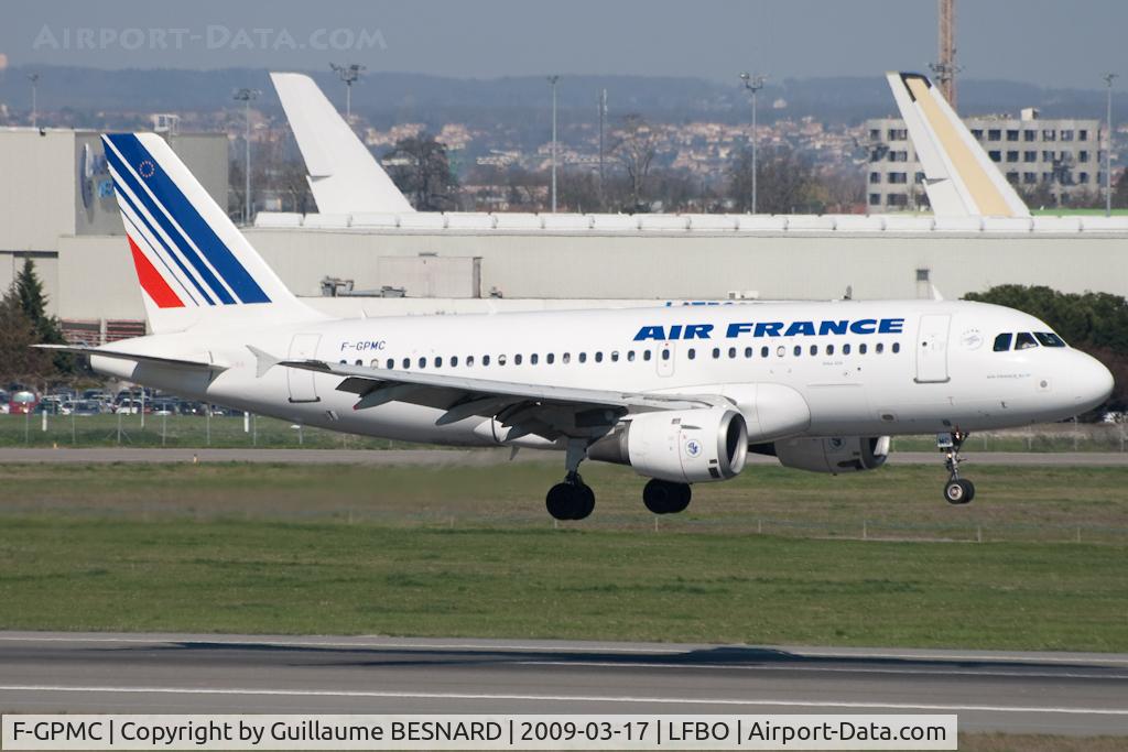 F-GPMC, 1996 Airbus A319-113 C/N 608, Landing 14R