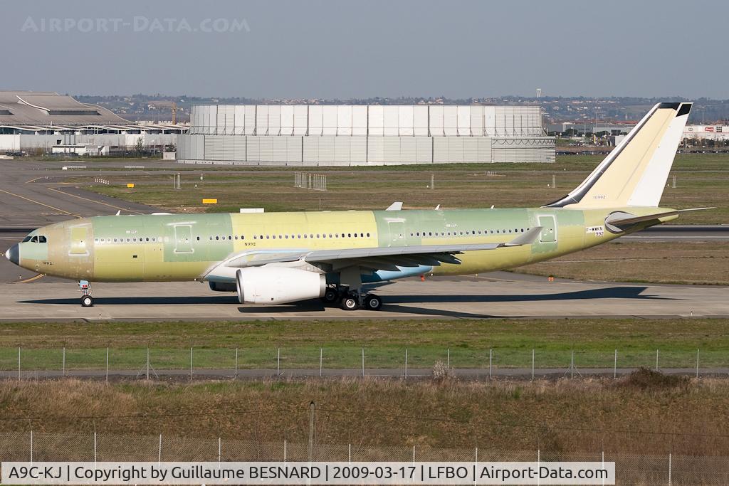A9C-KJ, 2009 Airbus A330-243 C/N 992, F-WWKN as test registration.