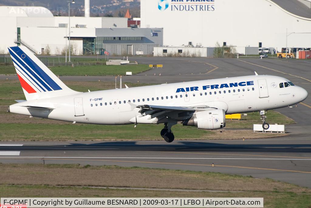 F-GPMF, 1996 Airbus A319-113 C/N 637, Landing 14R