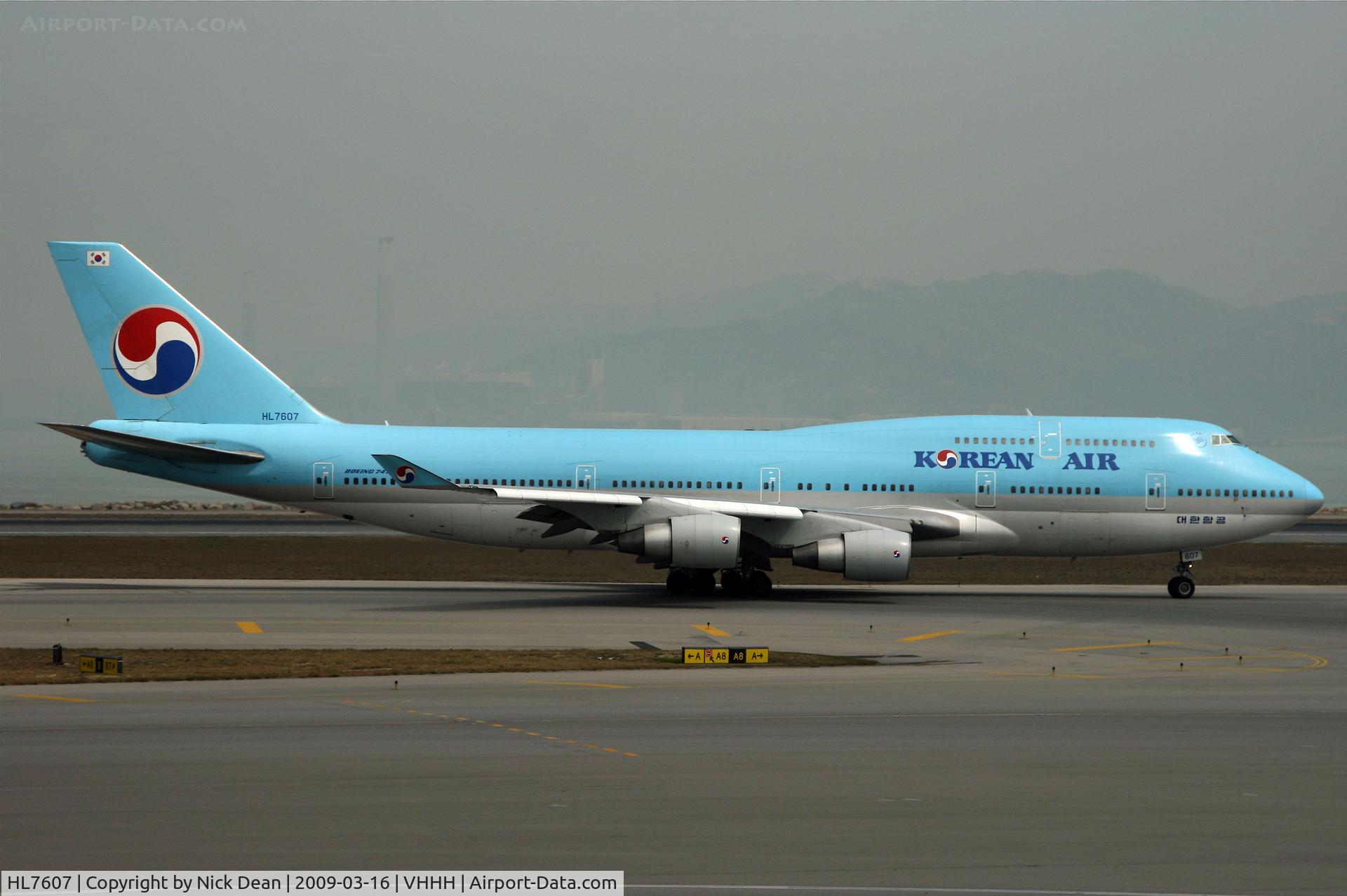 HL7607, 1989 Boeing 747-4B5 C/N 24198, VHHH