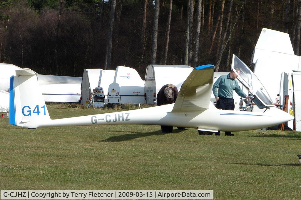 G-CJHZ, 1980 Schleicher ASW-20 C/N 20313, Glider at Sutton Bank