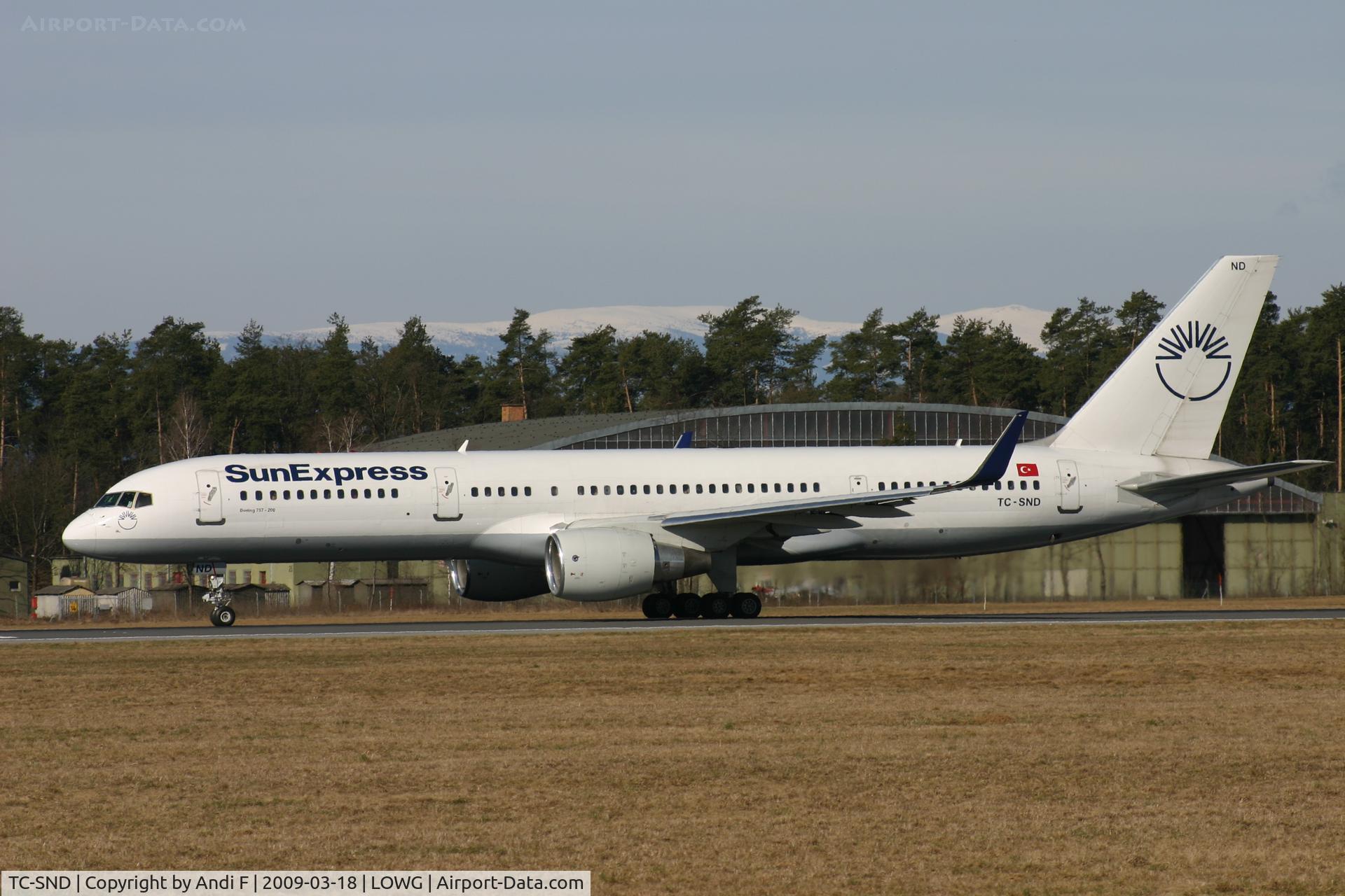 TC-SND, 1993 Boeing 757-2Q8 C/N 26268, -