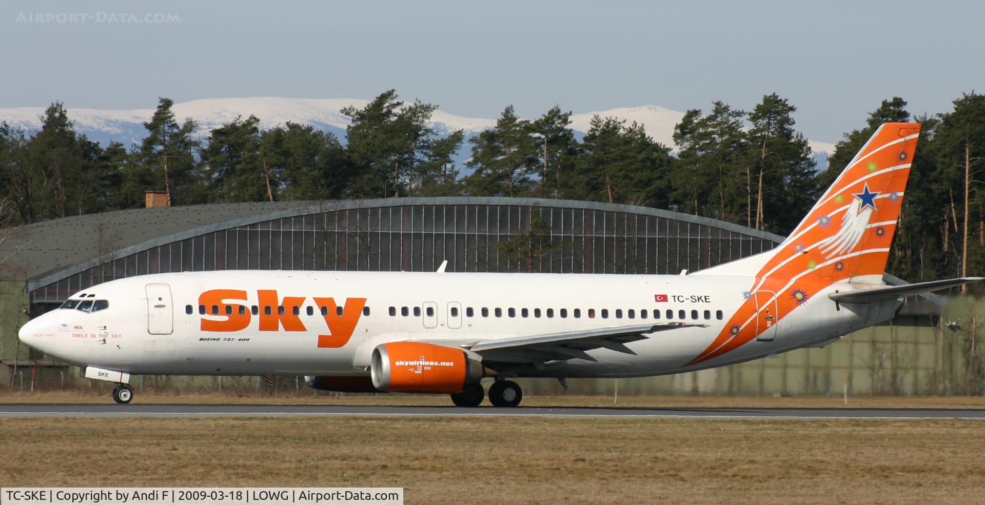 TC-SKE, 1992 Boeing 737-4Q8 C/N 25163, -