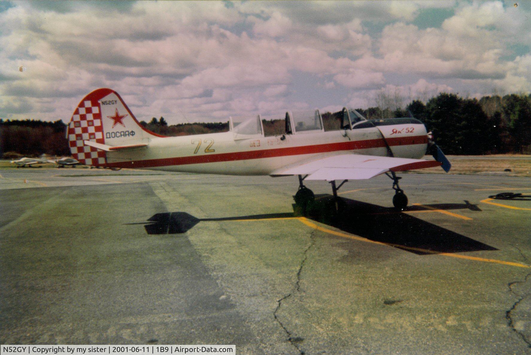 N52GY, 1989 Yakovlev Yak-52 C/N 899715, Yak 52