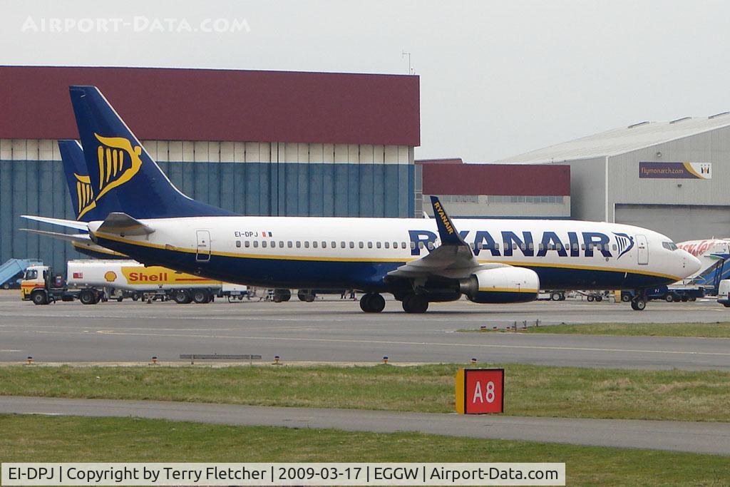 EI-DPJ, 2007 Boeing 737-8AS C/N 33609, Ryanair B737 at Luton