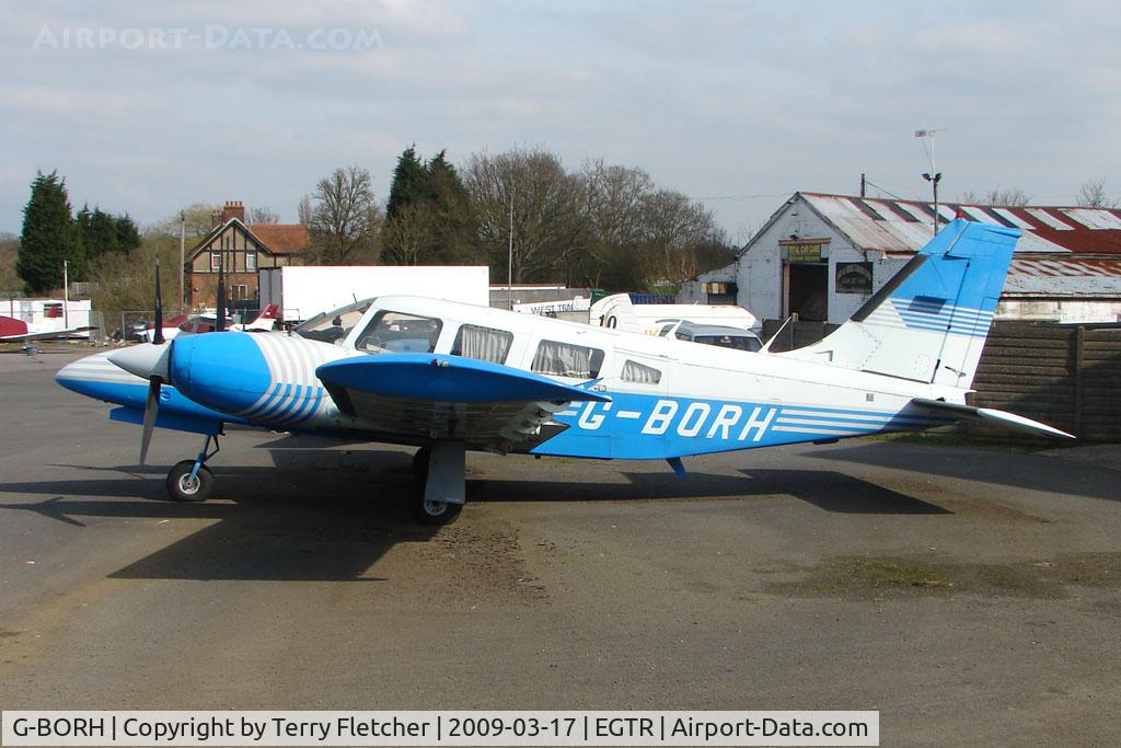 G-BORH, 1980 Piper PA-34-200T Seneca II C/N 34-8070352, Piper Seneca at Elstree