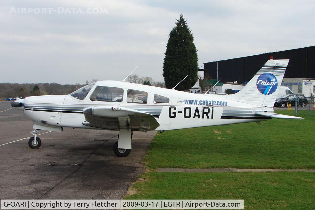 G-OARI, 1988 Piper PA-28R-201 Cherokee Arrow III C/N 2837005, Cabair Piper at Elstree