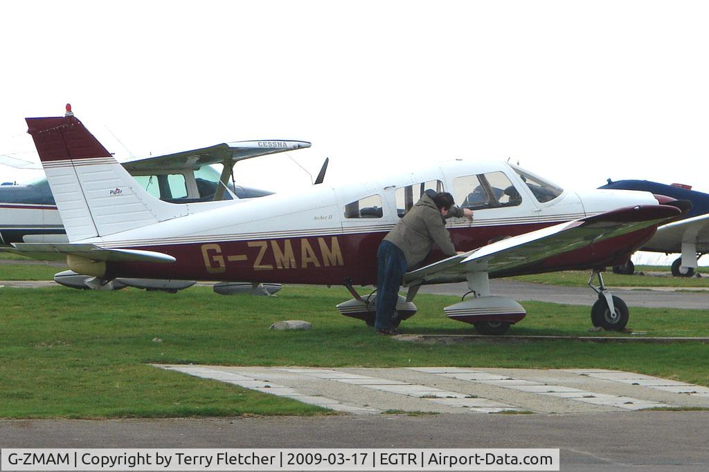 G-ZMAM, 1978 Piper PA-28-181 Cherokee Archer II C/N 28-7890059, Piper PA-28-181 at Elstree