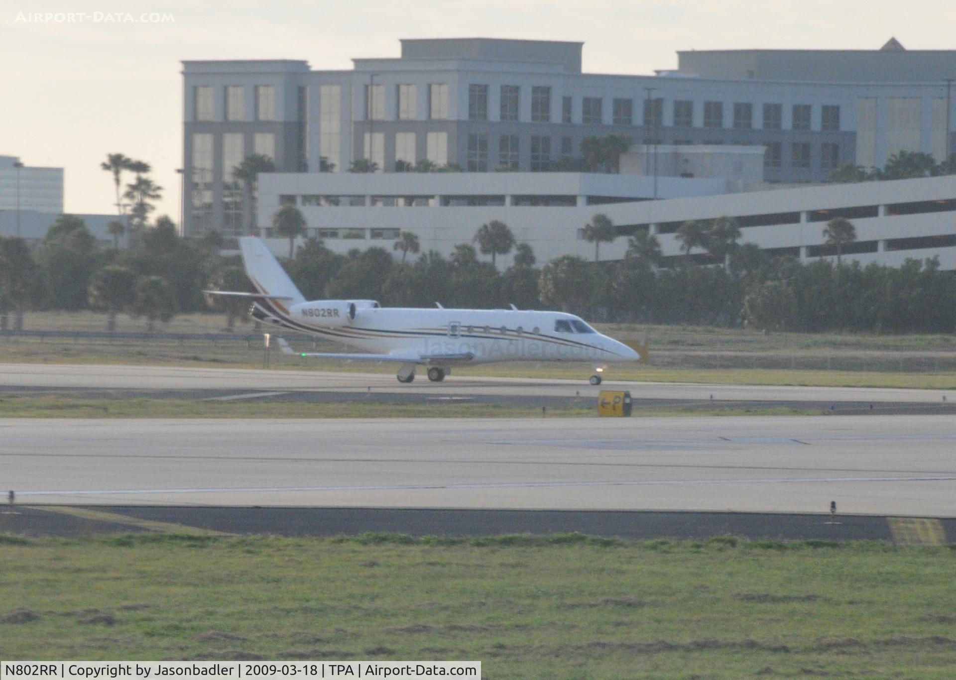 N802RR, 2008 Israel Aerospace Industries Gulfstream G150 C/N 263, Departing Tampa International Airport 3/18/09