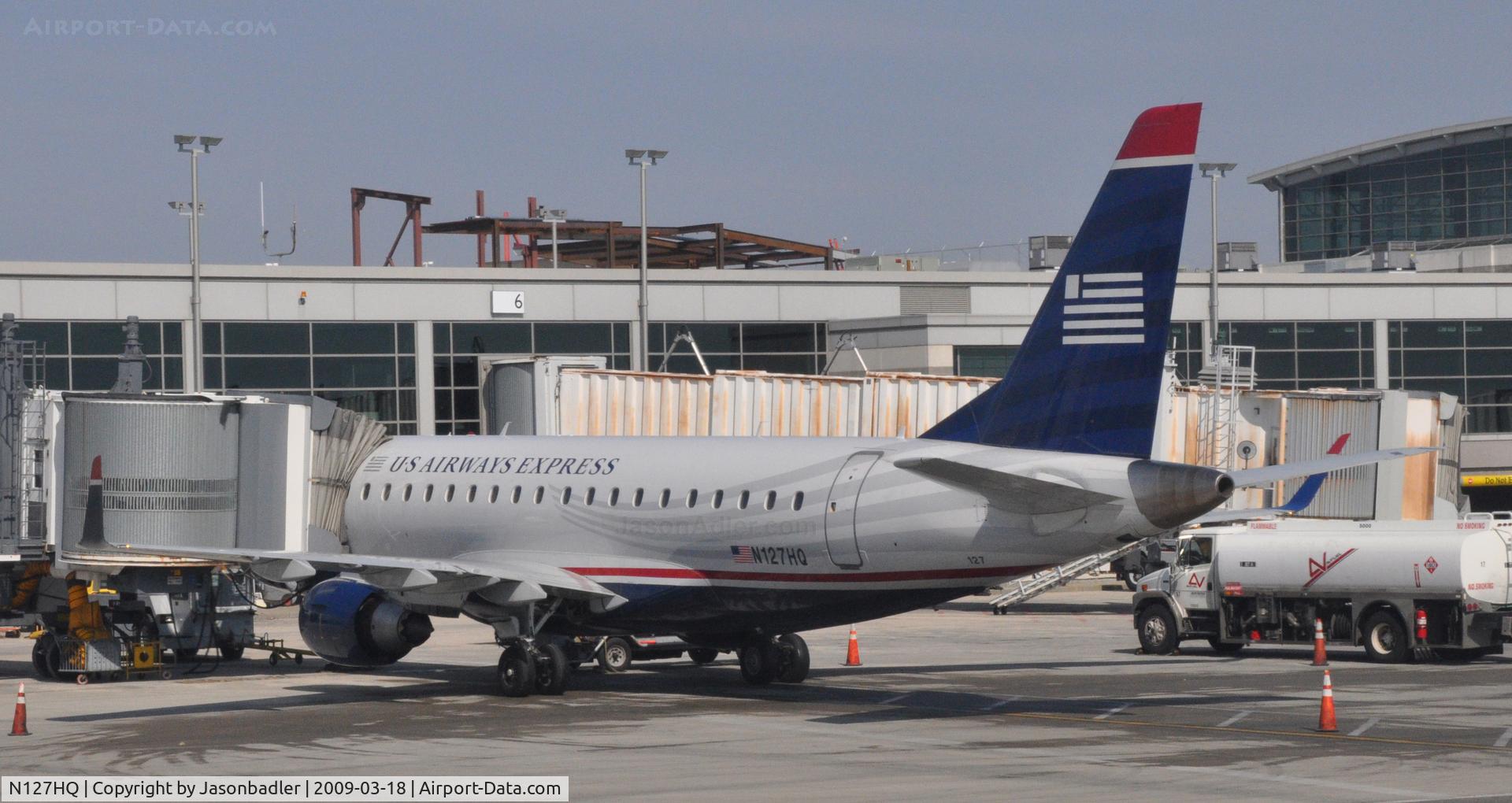 N127HQ, 2008 Embraer 175LR (ERJ-170-200LR) C/N 17000206, I believe this was taken at TF green Airport.