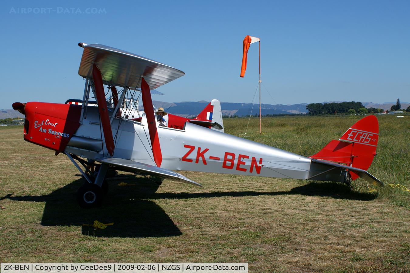 ZK-BEN, De Havilland DH-82A Tiger Moth II C/N 84671, Attending the weekend fly-in