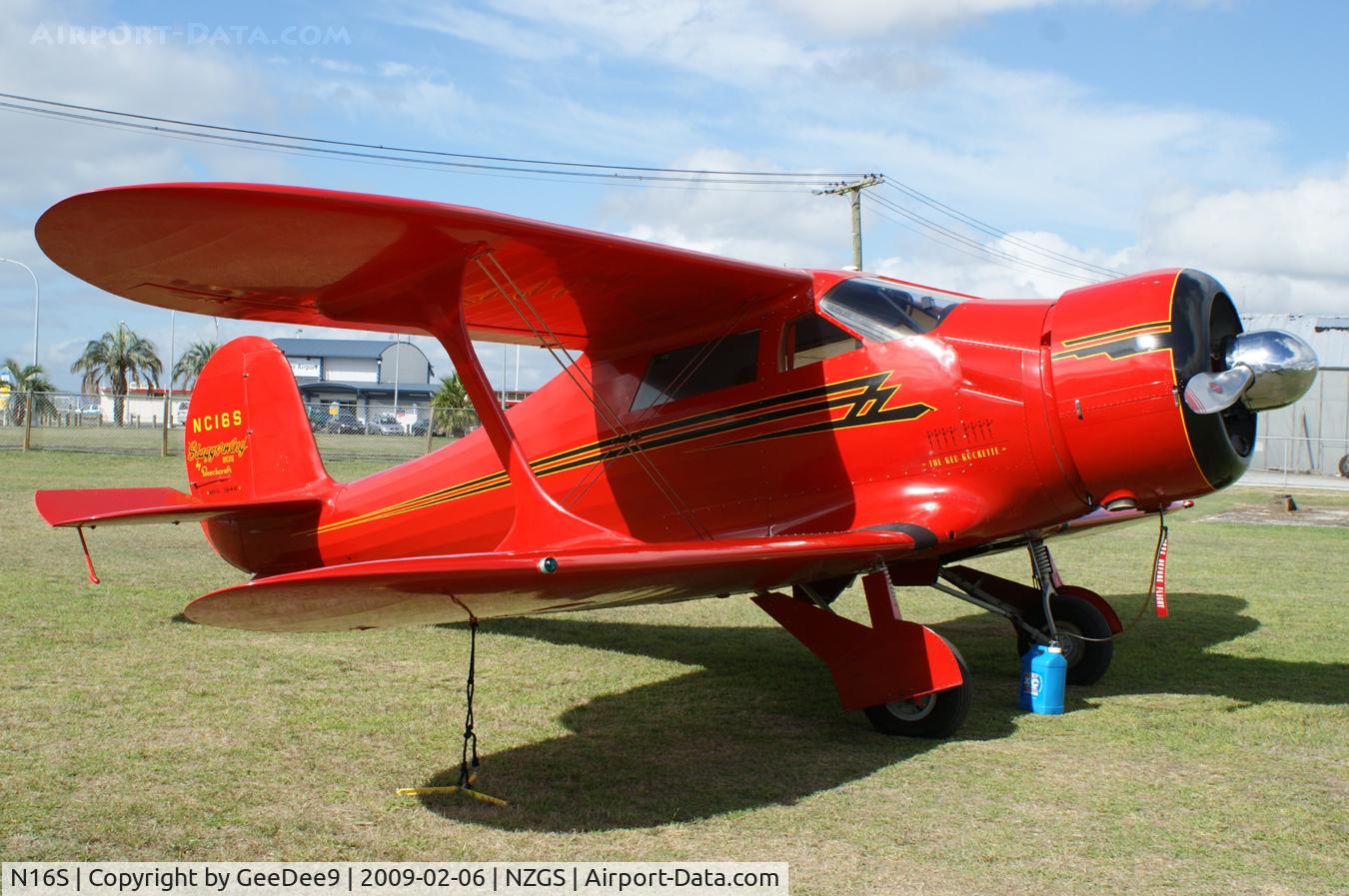 N16S, 1944 Beech D17S Staggerwing C/N 6687, Gisborne fly-in weekend