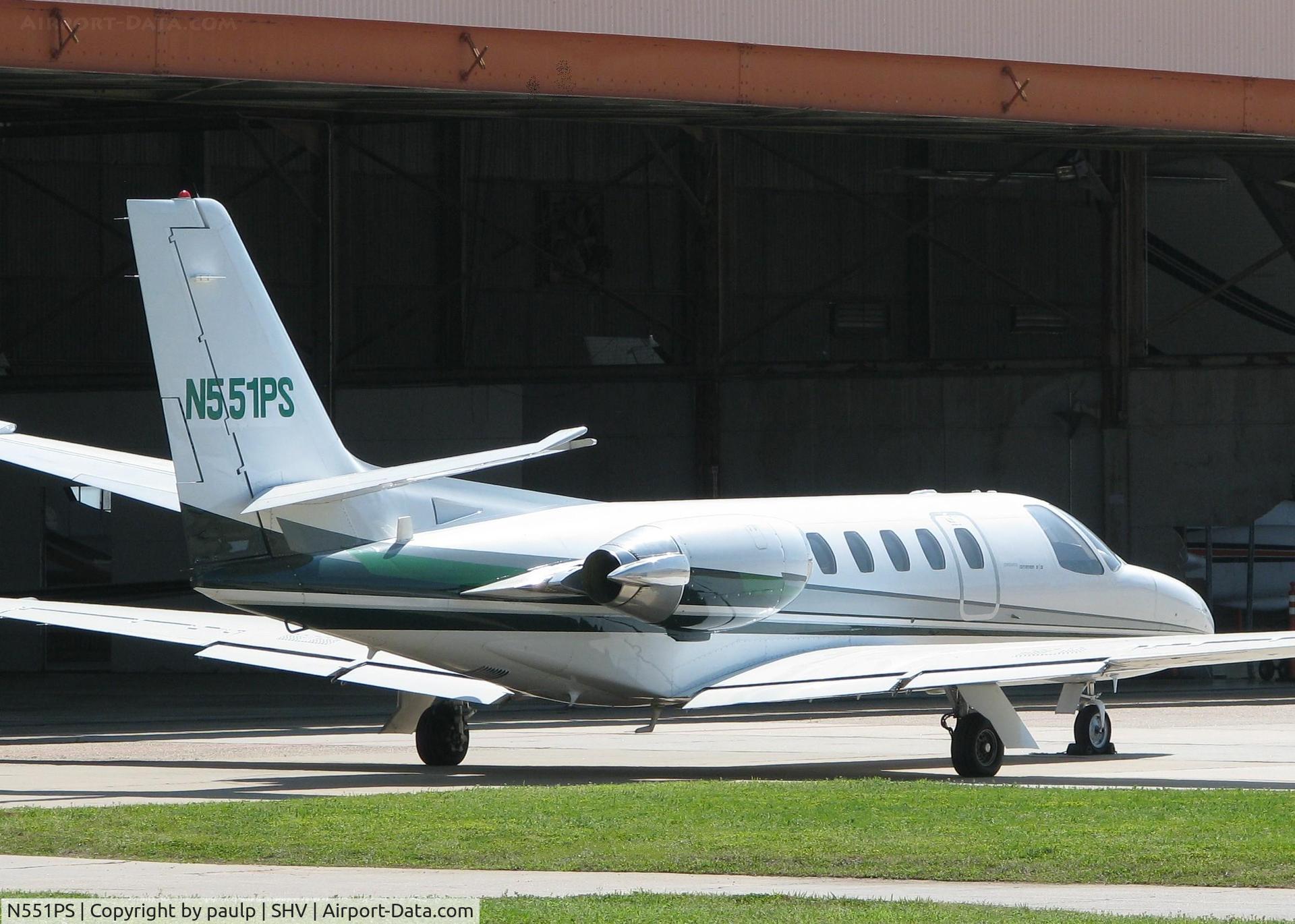 N551PS, 1984 Cessna S550 Citation IIS C/N S550-0013, Parked at Shreveport Regional. A nice looking Cessna!