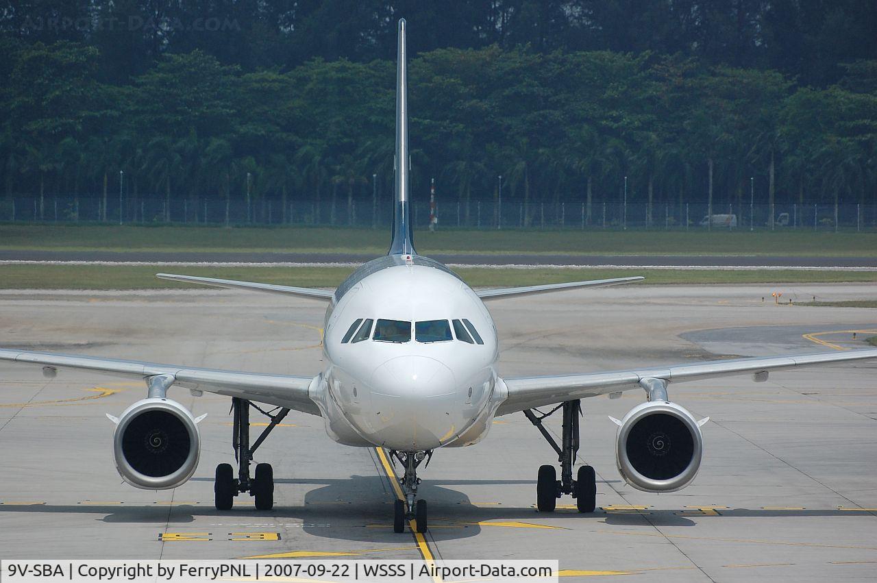 9V-SBA, 1999 Airbus A319-132 C/N 1074, Arriving at gate in SIN