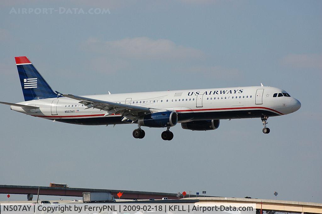 N507AY, 2008 Airbus A321-231 C/N 3712, New plane for US Airways