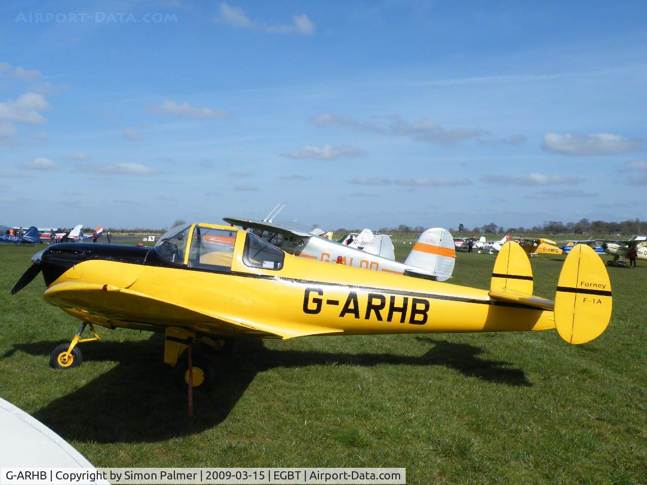 G-ARHB, 1960 Forney F-1A Aircoupe C/N 5733, Aircoupe at Turweston