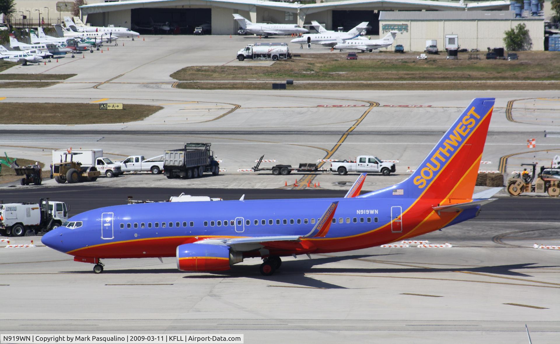 N919WN, 2008 Boeing 737-7H4 C/N 36625, Boeing 737-700