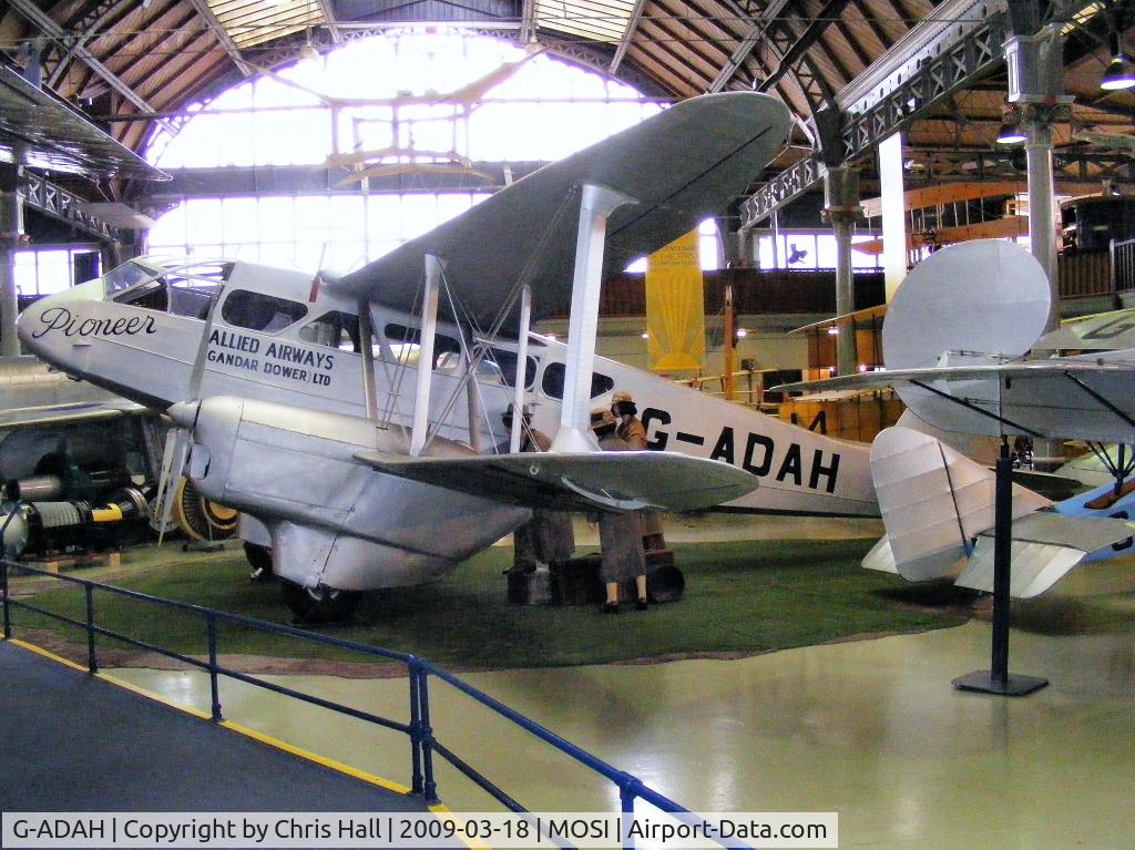 G-ADAH, De Havilland DH-89A Dragon Rapide C/N 6278, at the Museum of Science and Industry