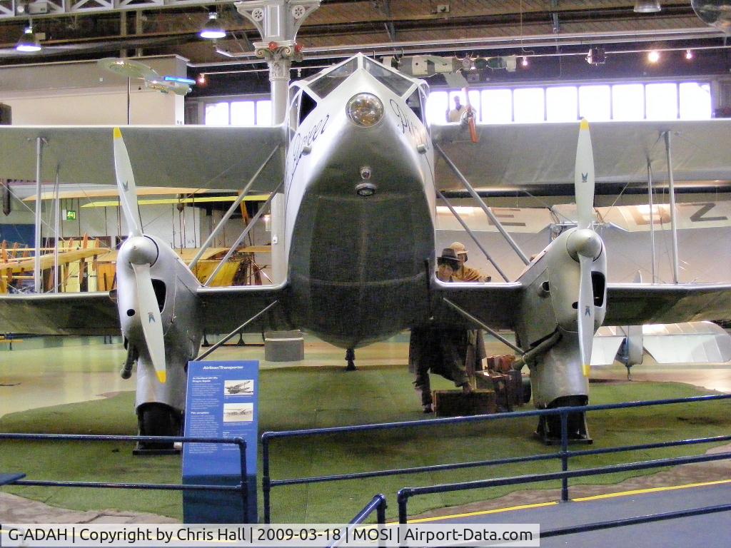 G-ADAH, De Havilland DH-89A Dragon Rapide C/N 6278, at the Museum of Science and Industry