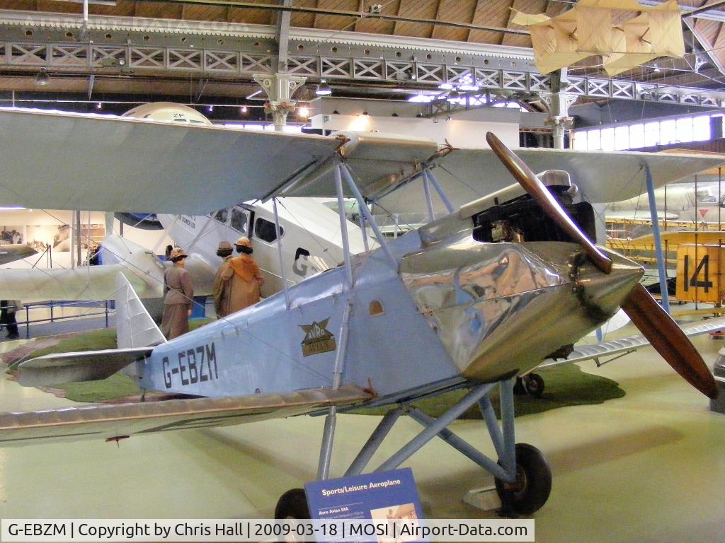 G-EBZM, Avro 594 Avian IIIA C/N 160, at the Museum of Science and Industry