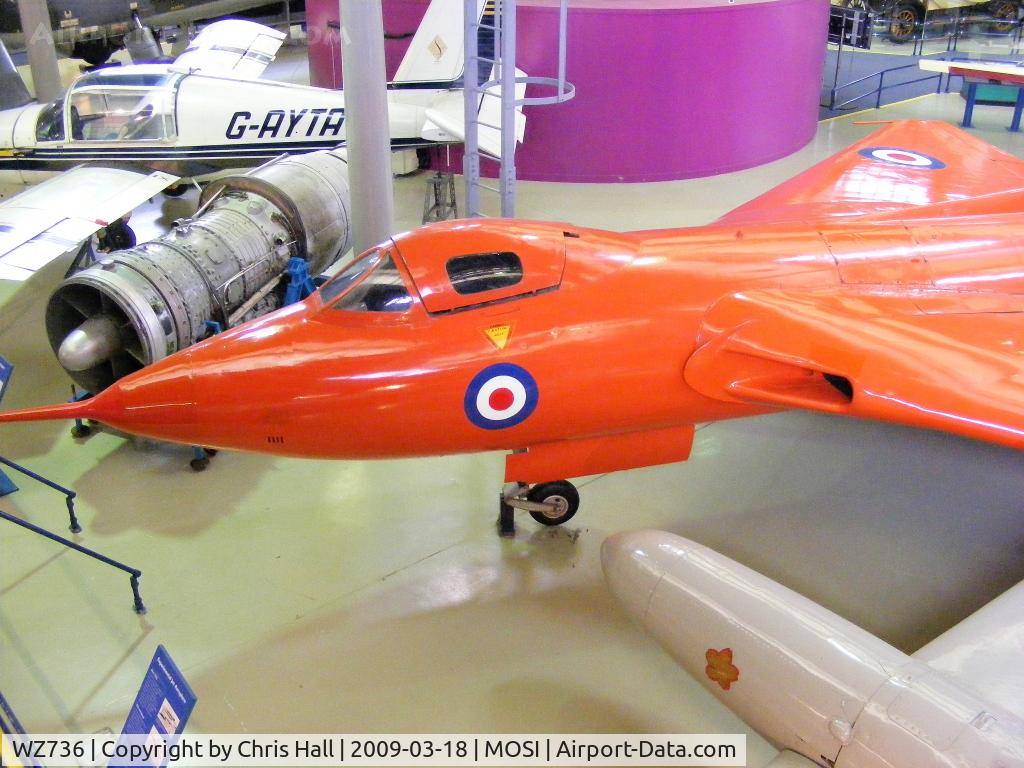 WZ736, 1953 Avro 707A C/N Not found WZ736, at the Museum of Science and Industry