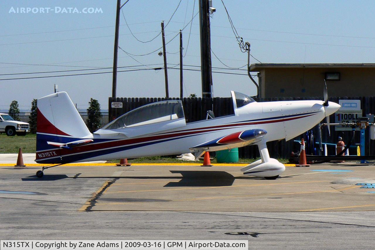 N315TX, 2008 Van's RV-8 C/N 82517, At Grand Prairie Municipal