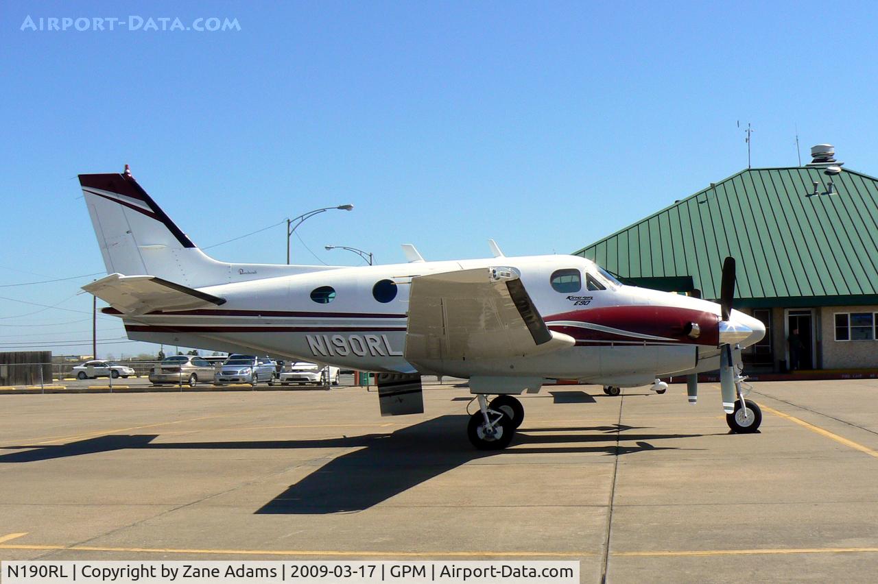 N190RL, 1972 Beech E-90 King Air C/N LW-1, At Grand Prairie Municipal