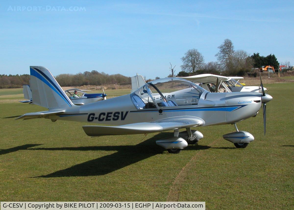 G-CESV, 2007 Cosmik EV-97 TeamEurostar UK C/N 3011, CHARLIE VICTOR IN THE SPRING SUN