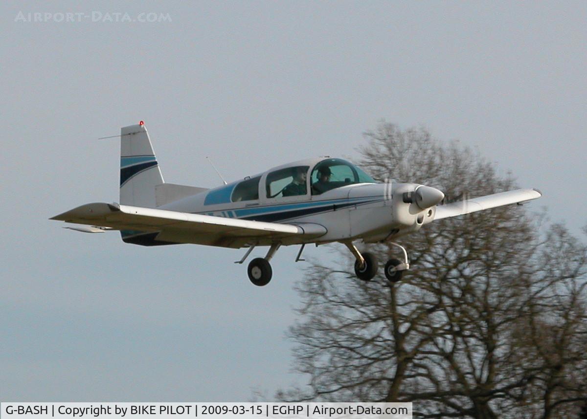 G-BASH, 1973 Grumman American AA-5 Traveler C/N AA5-0319, LANDING RWY 26