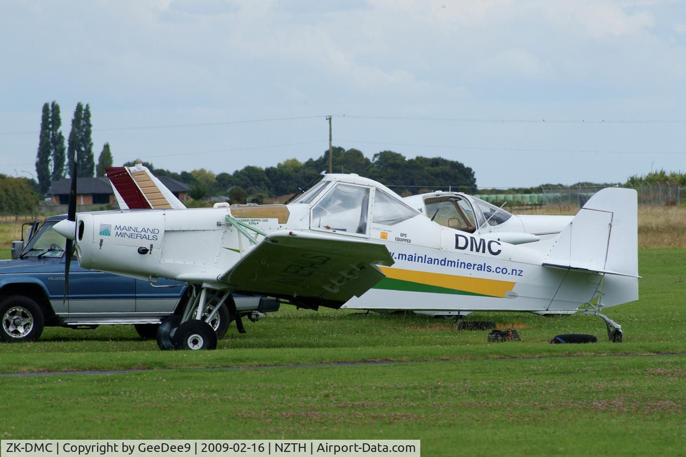 ZK-DMC, Gippsland GA-200 Ag-trainer C/N 200-9618, At Thames Airport