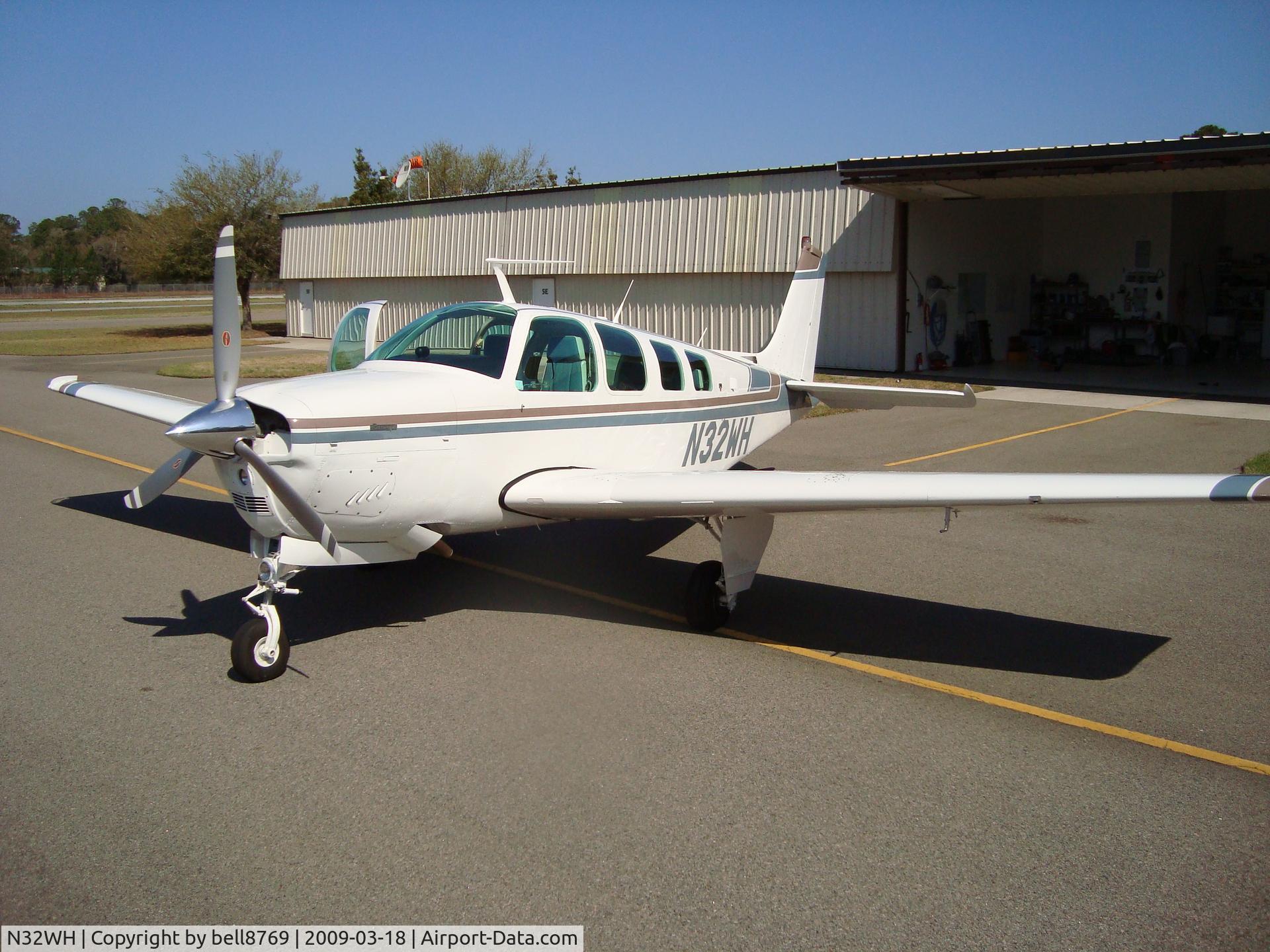 N32WH, 1977 Beech A36 Bonanza 36 C/N E-1184, ext shot