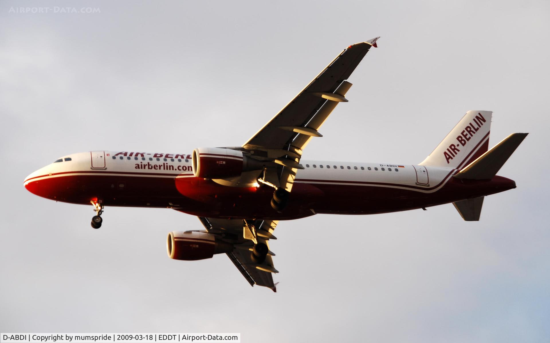D-ABDI, 2006 Airbus A320-214 C/N 2853, Only one more mile to home base 