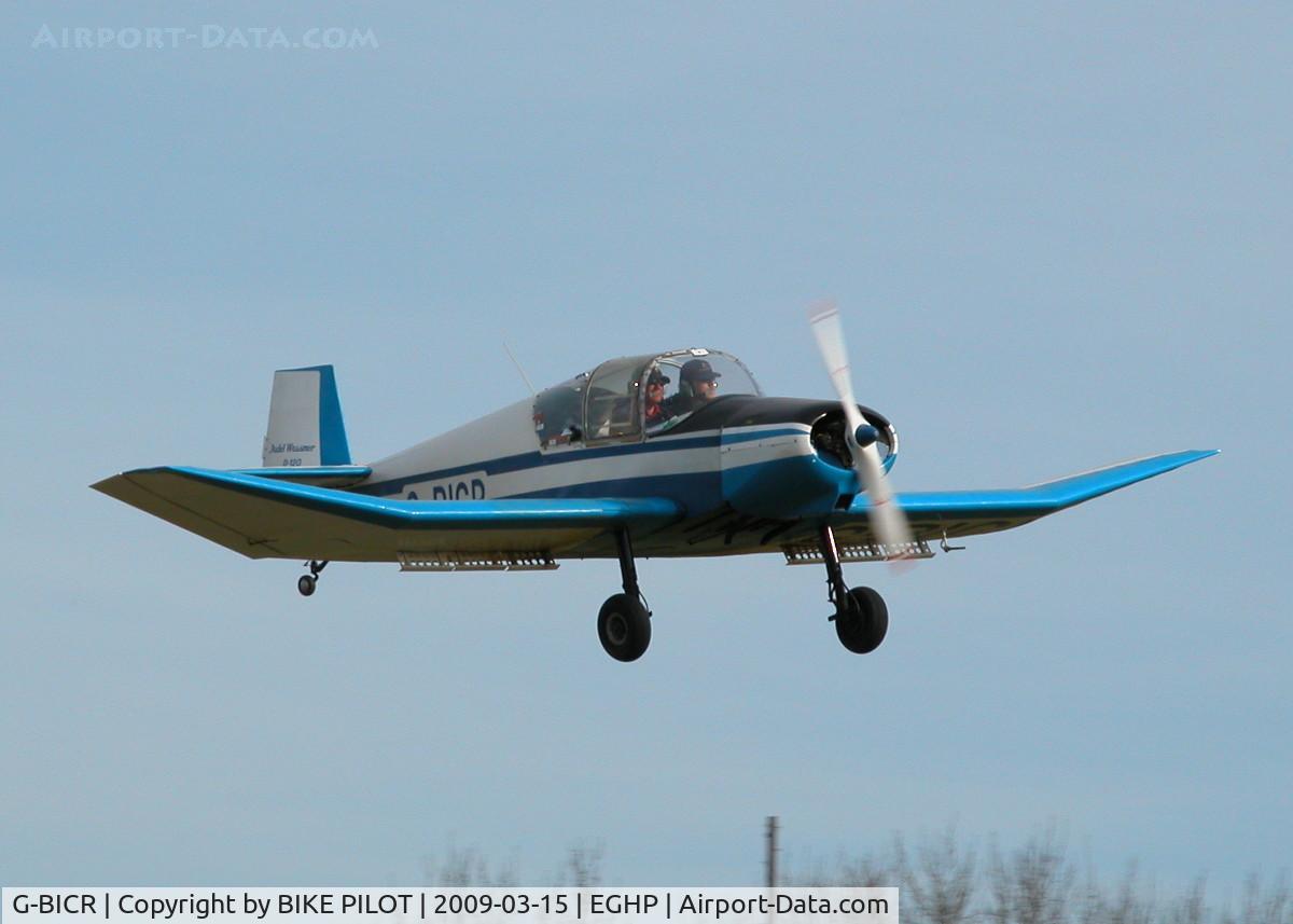 G-BICR, 1958 Jodel (Wassmer) D-120A Paris-Nice C/N 135, FINALS FOR RWY 26