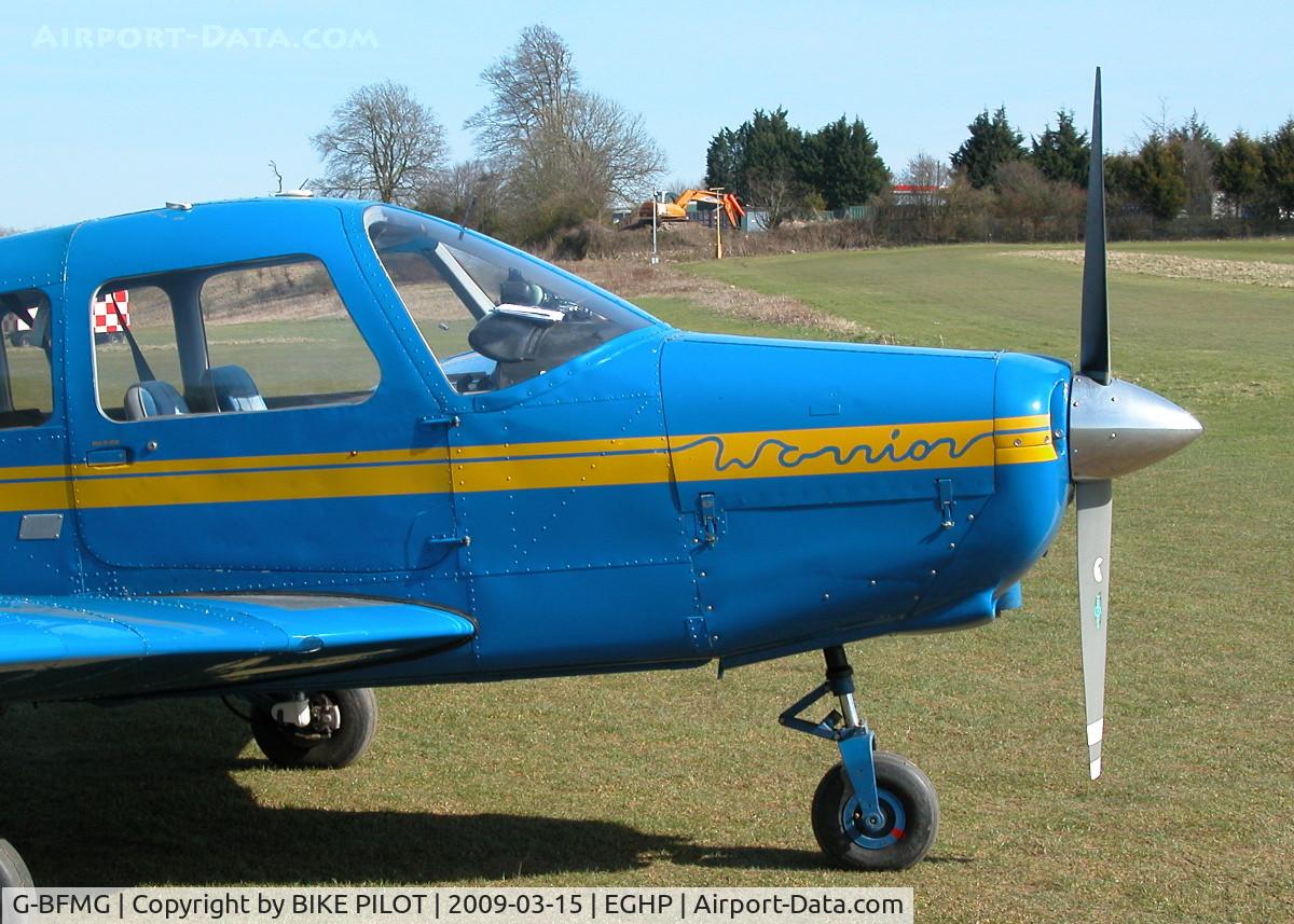 G-BFMG, 1977 Piper PA-28-161 Cherokee Warrior II C/N 28-7716160, MIKE GOLF NOSE DETAIL