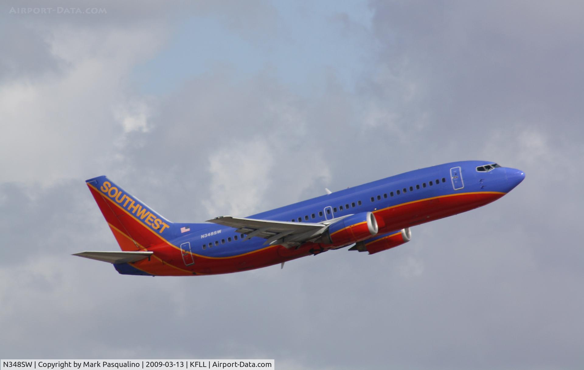 N348SW, 1989 Boeing 737-3H4 C/N 24375, Boeing 737-300