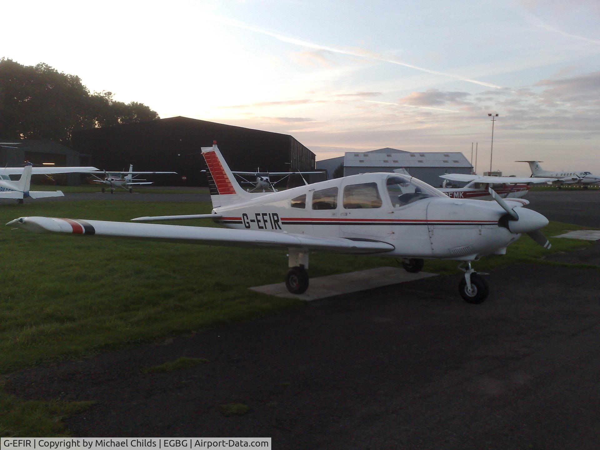 G-EFIR, 1980 Piper PA-28-181 Cherokee Archer II C/N 28-8090275, G-EFIR at it's home base  - Leicestershire Aero Club
