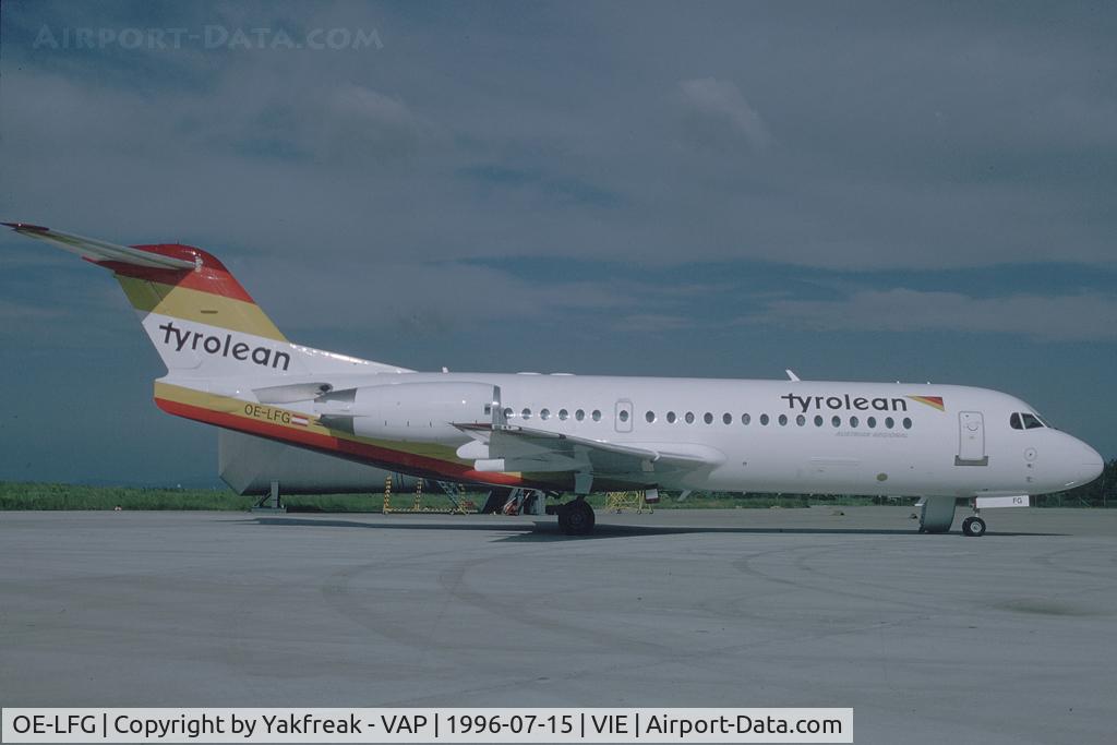 OE-LFG, 1995 Fokker 70 (F-28-0070) C/N 11549, Tyrolean Airways Fokker 70